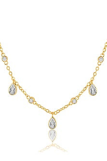 Gold Plated Crystal Zirconia Necklace
