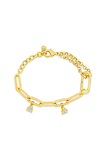 Gold Plated Link Bracelet