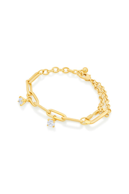Gold Plated Link Bracelet
