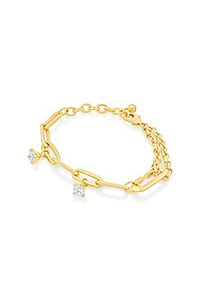 Gold Plated Link Bracelet