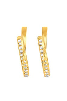 Gold Plated Mirror Hoop Earrings