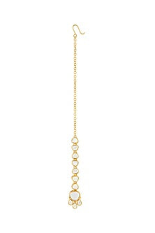 Gold Plated Mirror Maangtikka