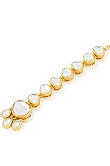 Gold Plated Mirror Maangtikka