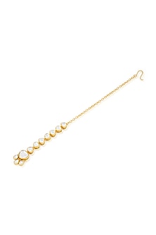 Gold Plated Mirror Maangtikka