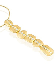 Gold Plated Mirror Y Necklace