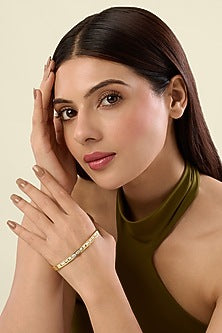 Gold Plated Mirror Cuff