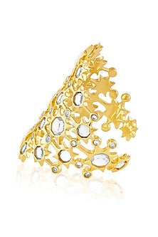 Gold Plated Mirror Cuff