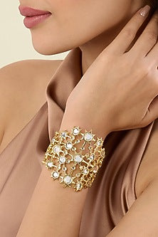 Gold Plated Mirror Cuff