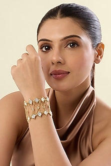 Gold Plated Mirror Cuff