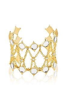 Gold Plated Mirror Cuff