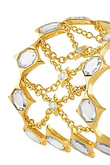 Gold Plated Mirror Cuff