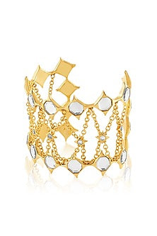 Gold Plated Mirror Cuff