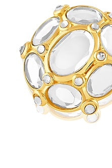 Gold Plated Mirror Stud Earrings