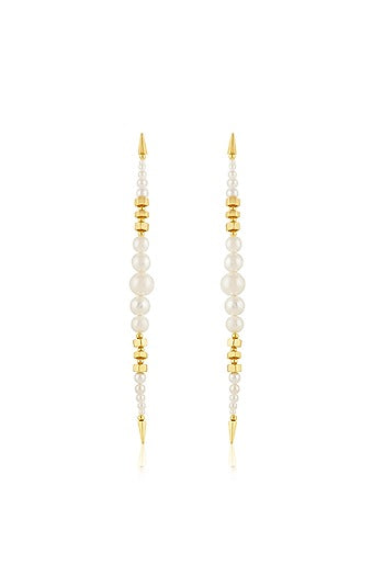 Gold Plated Pearl Earrings