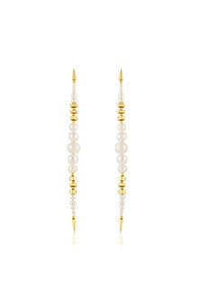 Gold Plated Pearl Earrings