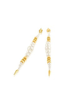 Gold Plated Pearl Earrings