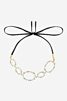 Gold Plated Celeste Oval Choker Necklace