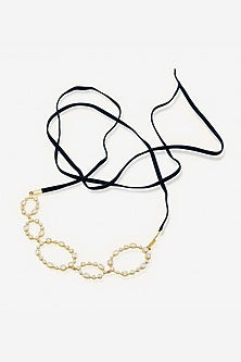 Gold Plated Celeste Oval Choker Necklace