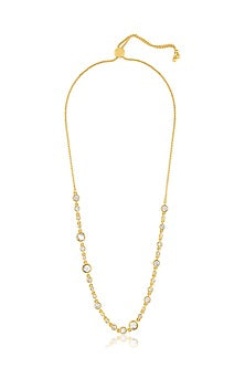 Gold Plated Synthetic Stone Necklace