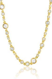 Gold Plated Synthetic Stone Necklace