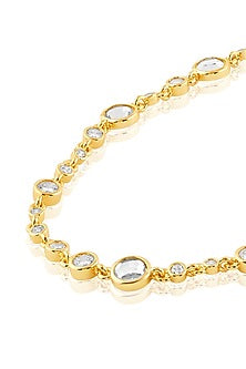 Gold Plated Synthetic Stone Necklace