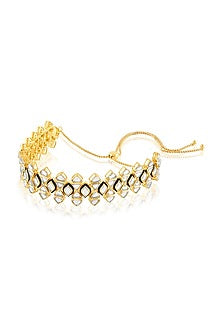 Gold Plated Turquoise Stone Choker Necklace