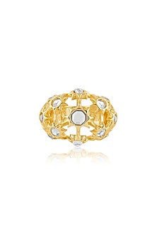 Gold Plated Mirror Ring