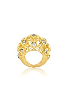 Gold Plated Mirror Ring