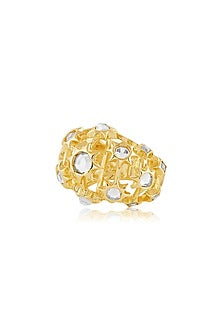 Gold Plated Mirror Ring