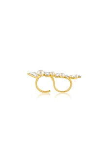 Gold Plated Mirror Horizontal Ring
