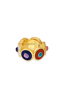 Gold Plated Rainbow Wheel Charm