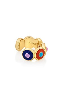 Gold Plated Rainbow Wheel Charm