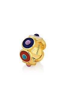 Gold Plated Rainbow Wheel Charm