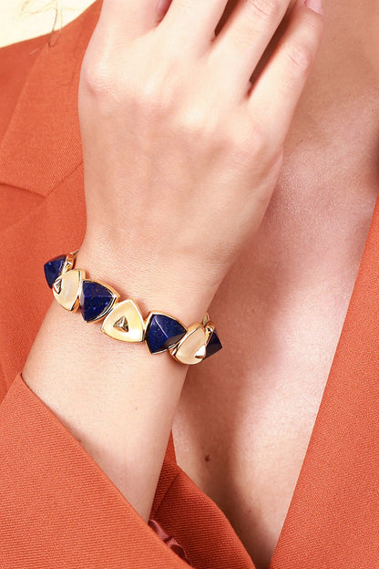 Gold Plated Rock Crystal Bracelet