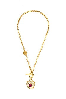 Gold Plated Rock Crystal Necklace
