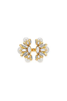 Gold Finish Mirror Ring