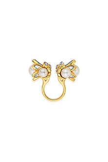 Gold Finish Mirror Ring