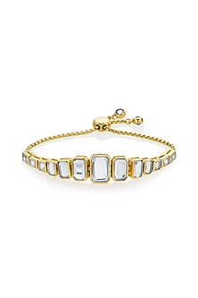 Gold Finish Mirror Bracelet