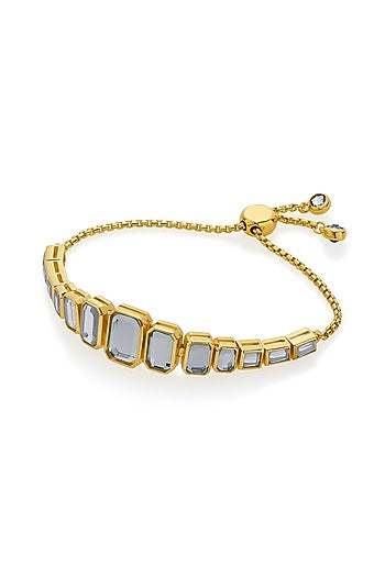 Gold Finish Mirror Bracelet