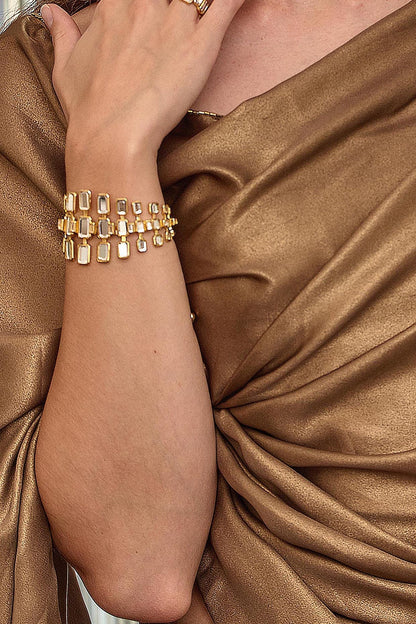 Gold Finish Brass Bracelet