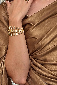 Gold Finish Brass Bracelet