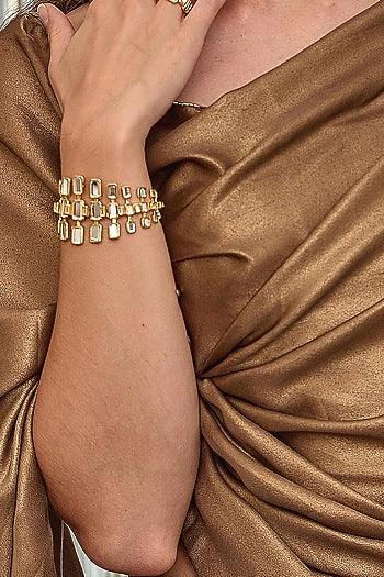 Gold Finish Brass Bracelet