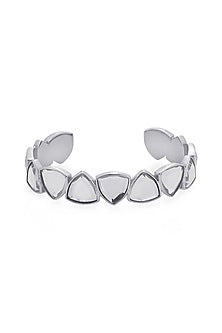White Finish Mirror Cuff