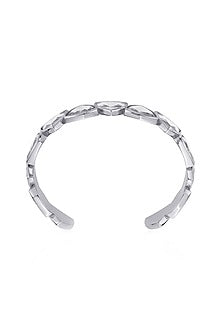 White Finish Mirror Cuff