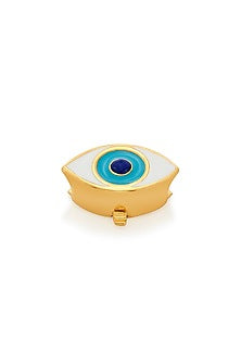 Gold Plated Evil Eye Iris Charm