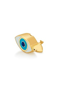 Gold Plated Evil Eye Iris Charm