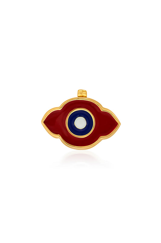 Gold Plated Evil Eye Cherry Charm
