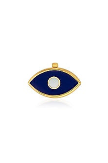 Gold Plated Evil Eye Azure Charm