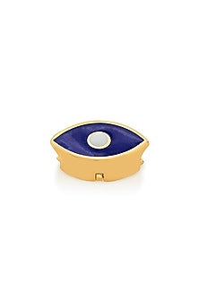 Gold Plated Evil Eye Azure Charm