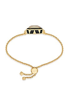 Gold Plated Enameled Bracelet